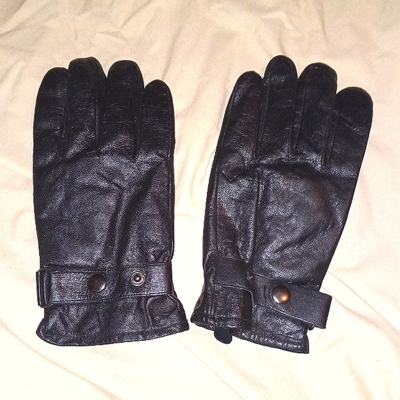 Dockers Accessories Mens Dockers Large Black Leather Gloves Must
